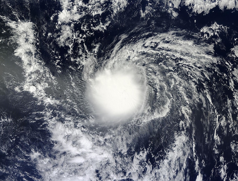 Tropical Storm Ana Churns Toward Pacific in Satellite Imagery