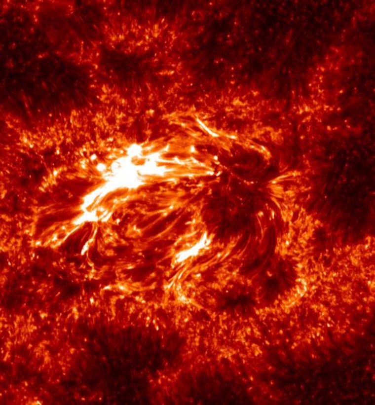 Image: Active region of sun