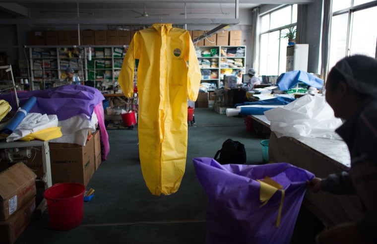 Image: The CT1SL428, a protective suit for use in handling people infected with the Ebola virus