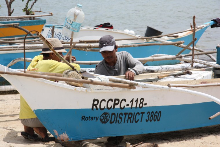 Fisherman still recovering one year after Typhoon Haiyan.