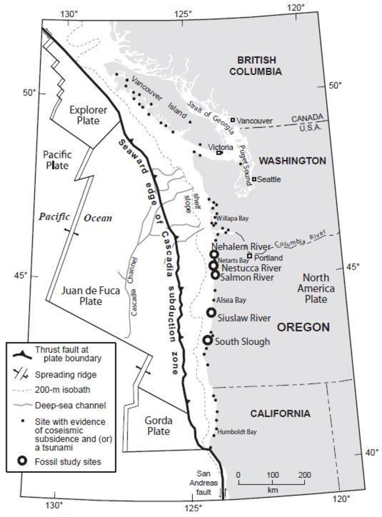 Image: Cascadia subduction zone