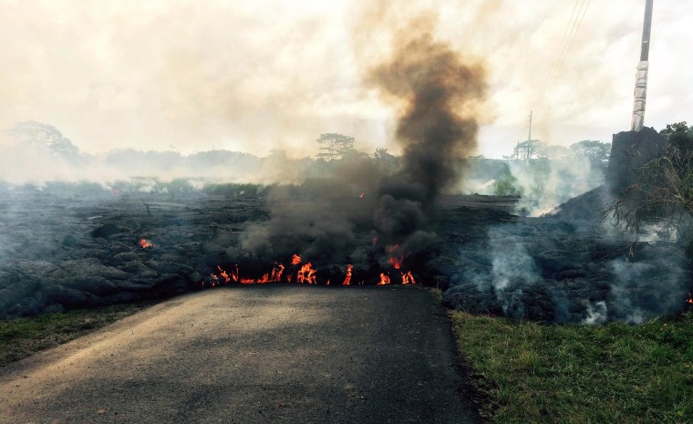 Image: Lava flow from Kilauea Volcano