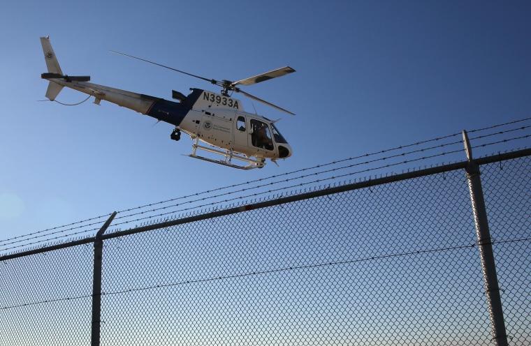 Image: A file photo of an helicopter used to patrol the U.S.-Mexico border.