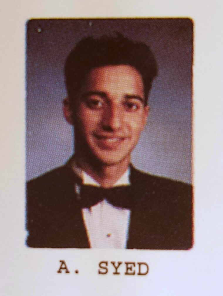Image: A 1999 yearbook photo of Adnan Syed