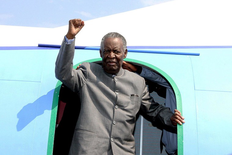 Image: Zambian President Michael Sata on September 10