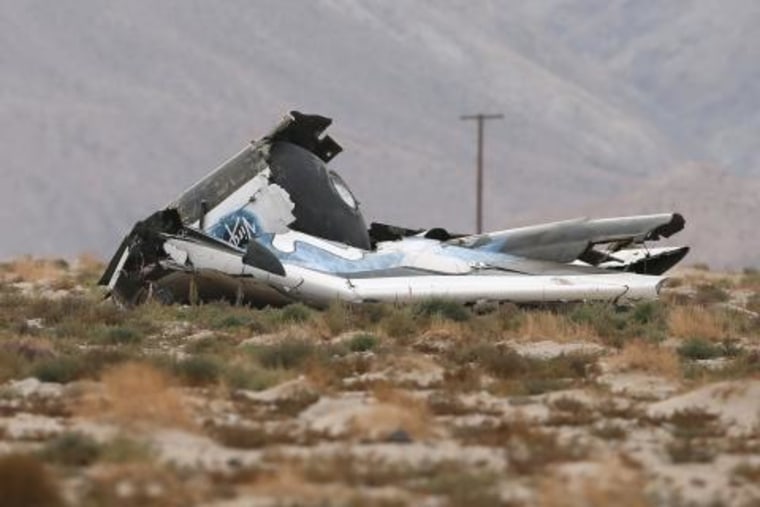 IMAGE: SpaceShipTwo crash scene