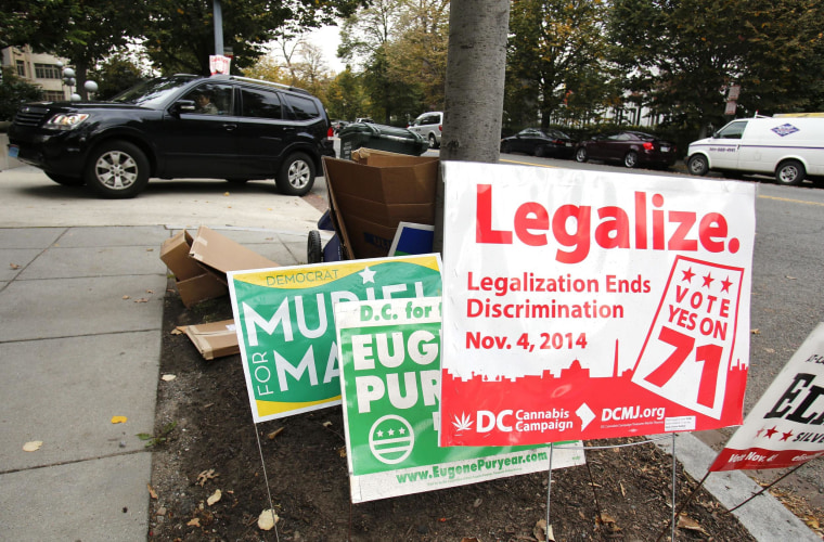 Image: Cannabis legalization signs