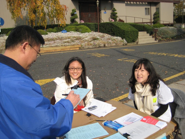 Volunteers from Asian American Legal Defense and Education Fund (AALDEF) conducted an exit poll of Asian-American voters after the 2000 elections, and plan to do the same for today's midterms.
