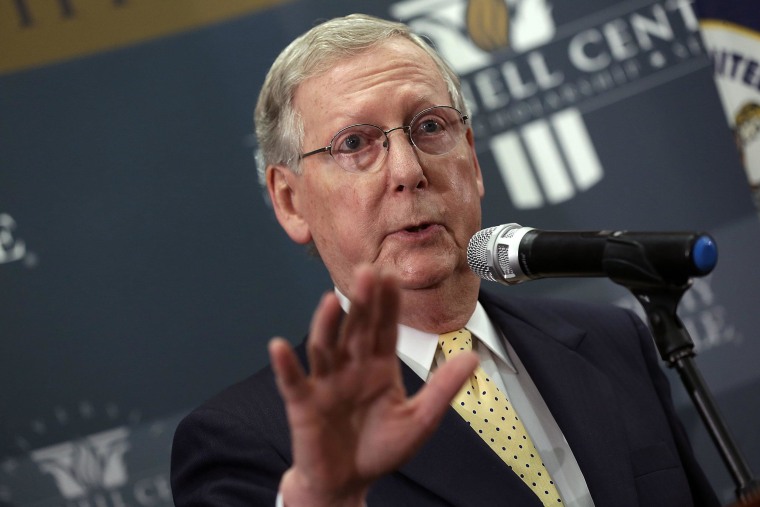 Image: Senator Mitch McConnell (R-KY) Holds A News Conference Day After His Midterm Election Victory