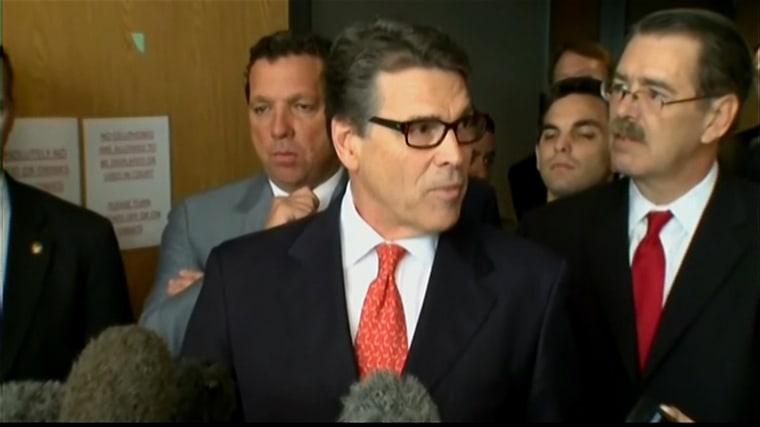 Image: Rick Perry Addresses Media