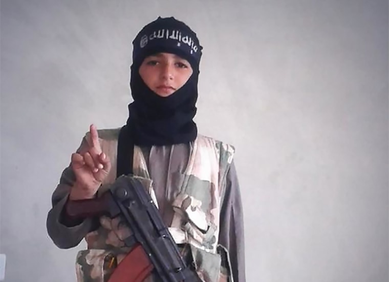 Image: Self-proclaimed Syrian fighter with ISIS tweeted images of boy he says is son on Oct. 28