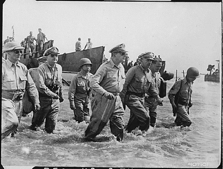 Image: MacArthur landing at Leyte