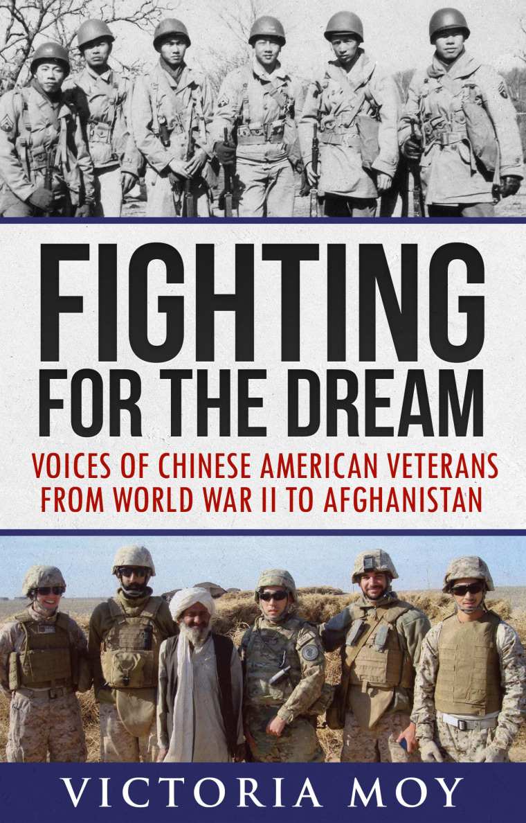 Book cover Fighting for the Dream: Voices of Chinese American Veterans from World War II to Afghanistan. 