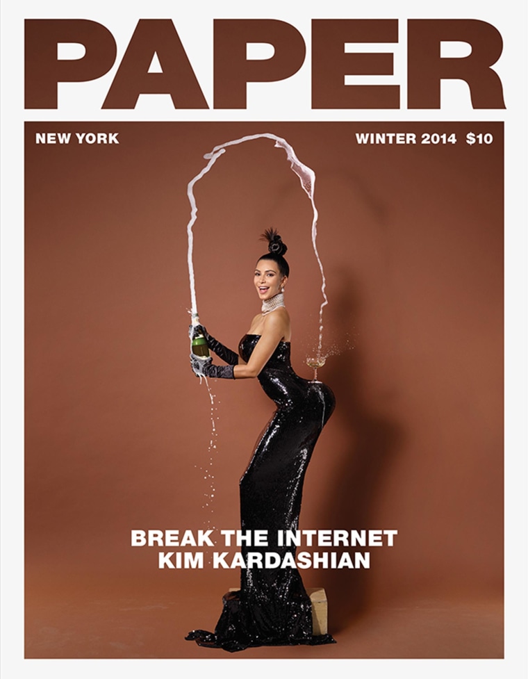 Kim Kardashian on the cover of Paper magazine