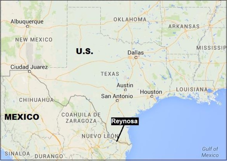 IMAGE: Map showing Reynosa, Mexico