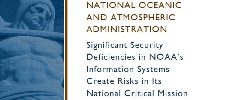 IMAGE: Report on NOAA security