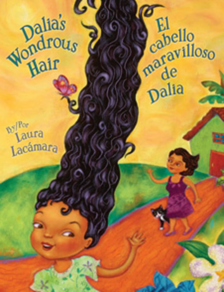 Book cover, \"Dalia's Wondrous Hair\" by Laura Lacámara