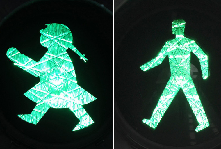 Image: traffic light man - traffic light woman - Ampelmann and Ampelfrau