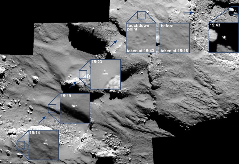 Image: Philae's bounces