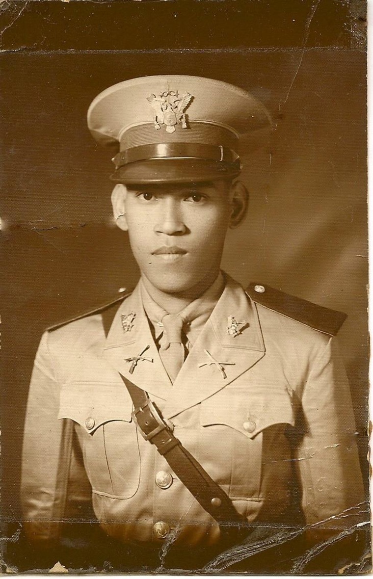 1941 photo of Celestino Almeda, Philippine Commonwealth Army under U.S. Army command.