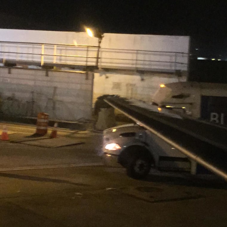 American Airlines Flight 232 from Dallas-Fort Worth to Atlanta was at the gate after arrival when it was struck by a bus on Nov. 21.