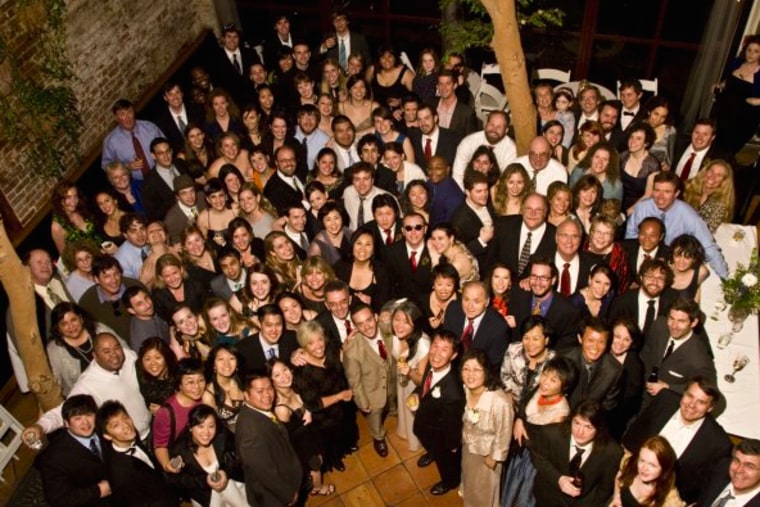 A group photo at Yuri and Mike's wedding.