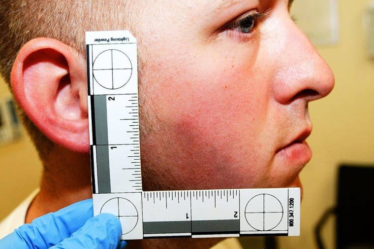 Image: St. Louis County Prosecutor's Office photo shows Ferguson, Missouri police officer Darren Wilson photo taken shortly after August 9, 2014 shooting of Michael Brown, presented to the grand jury