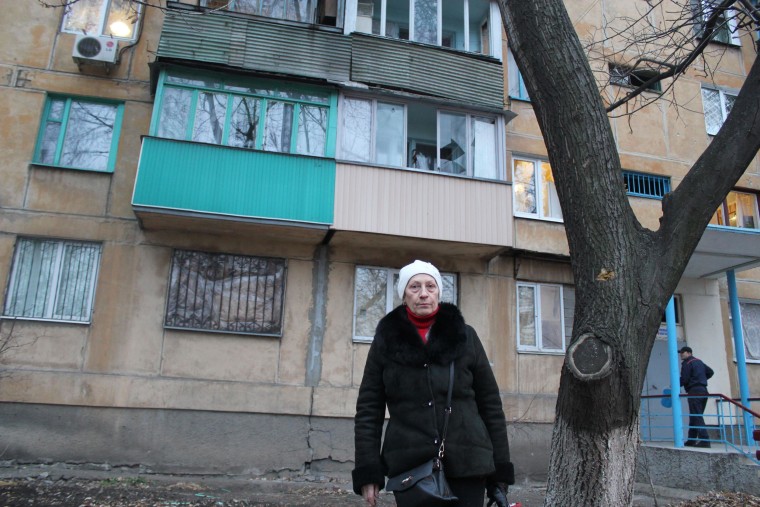 Image: Alina lives in a district of the Ukrainian city of Donetsk that has seen frequent shelling.