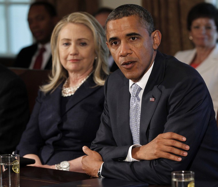 Image: Barack Obama, Hillary Rodham Clinton