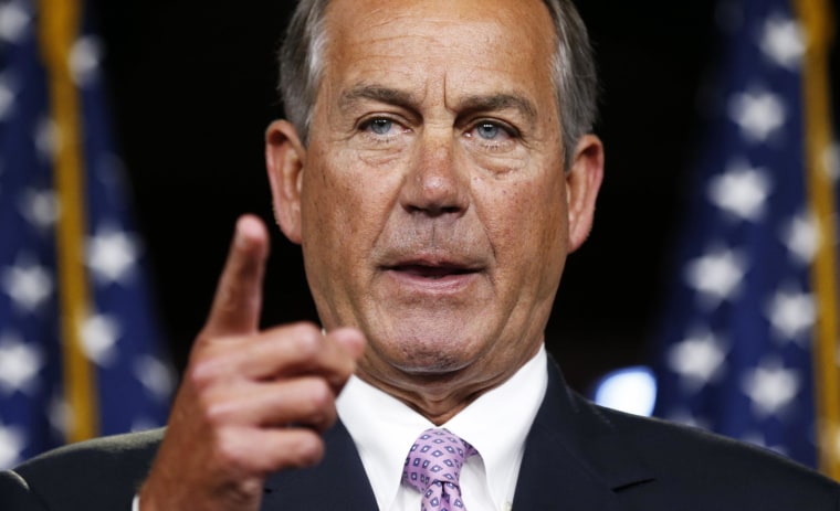 Image: John Boehner holds a news conference in the U.S. Capitol in Washington