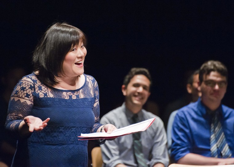 Ann Harada during the inaugural 2013 performance.