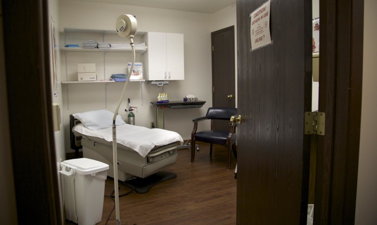 An exam room in the clinic of the McCone County Health Center, in Circle, Mont. This county is one of 12 in Montana with no doctor, but this health center has for years kept the pulse of the community, housing nursing home patients, a clinic, and the only emergency room for 50 miles. May 27, 2014.