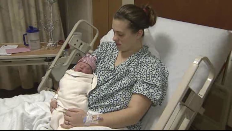 Image: Baby girl Hazel Grace was born at 10:11 a.m. on December 13, 2014 at Fairview Hospital in Cleveland.