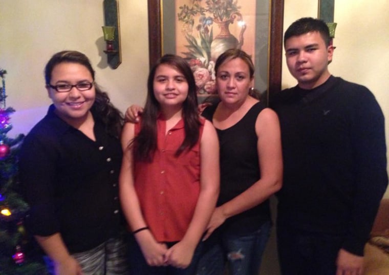 Brenda Rodriguez,  at left, with her siblings and her mother, Rosario Lima.