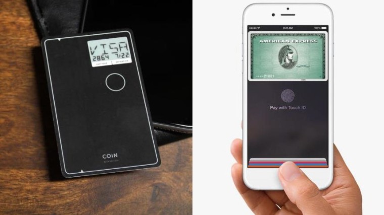 The Coin puts multiple cards on a single smart one, and Apple Pay is accepted at dozens of retailers.