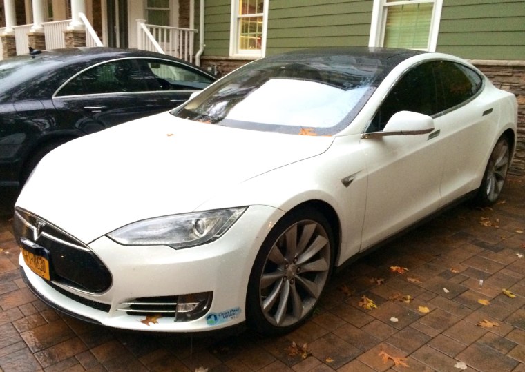 This Tesla was seized by state authorities.