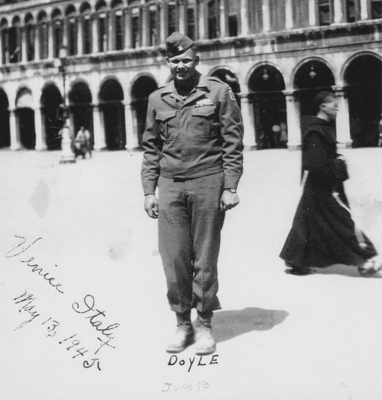 World War II soldier Warren McCauley in Venice, Italy on May 13, 1945.