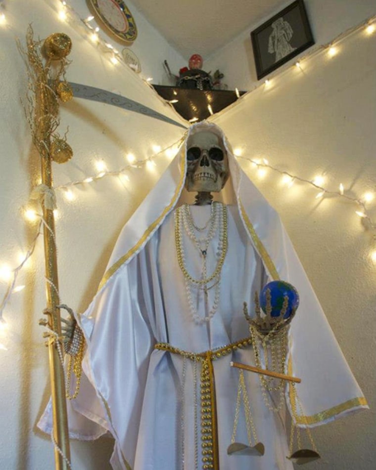 Image: An altar to Santa Muerte