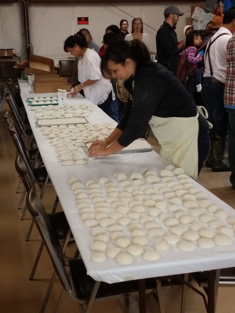 Making the mochi ricecakes at Koda Farms Mochitsuki