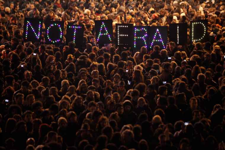 Image: Paris protest of Charlie Hedbo attack