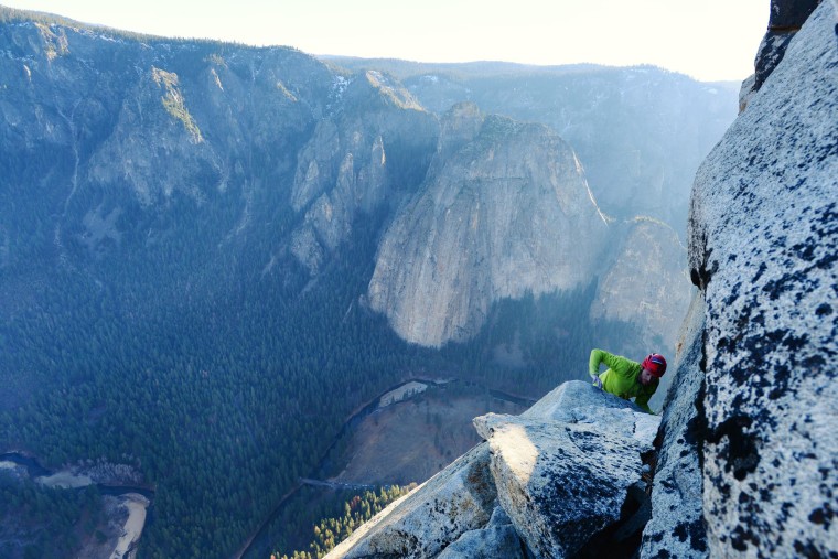 Tommy Caldwell completes the historic Dawn Wall free climb.