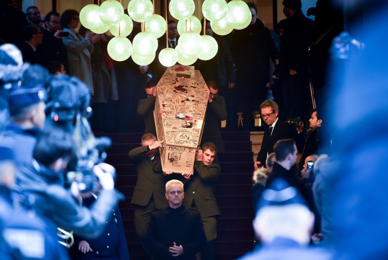 Image: The tribute service for Bernard Verlhac - Montreuil