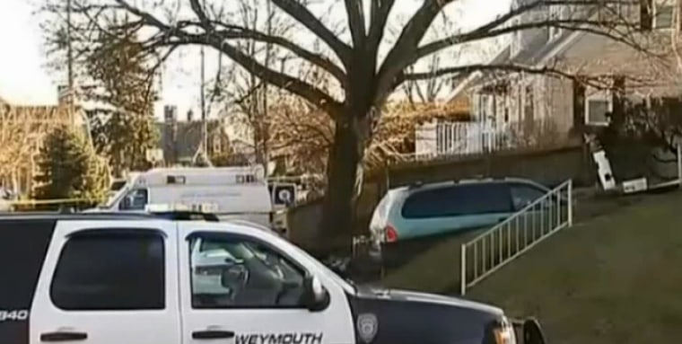 Image: Two people are confirmed dead following a domestic homicide incident and officer-involved shooting in North Weymouth, Massachusetts, according to police.