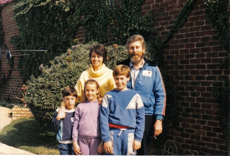 The last photo taken of Martin Pistorius (right) and his family before he fell ill