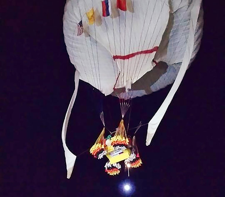 Troy Bradley of New Mexico and Leonid Tiukhtyaev of Russia set off from Saga, Japan, shortly before 6:30 a.m. JST Sunday, Jan. 25, 2015, in their quest to pilot their helium-filled balloon from Japan to North America and break two major records en route.