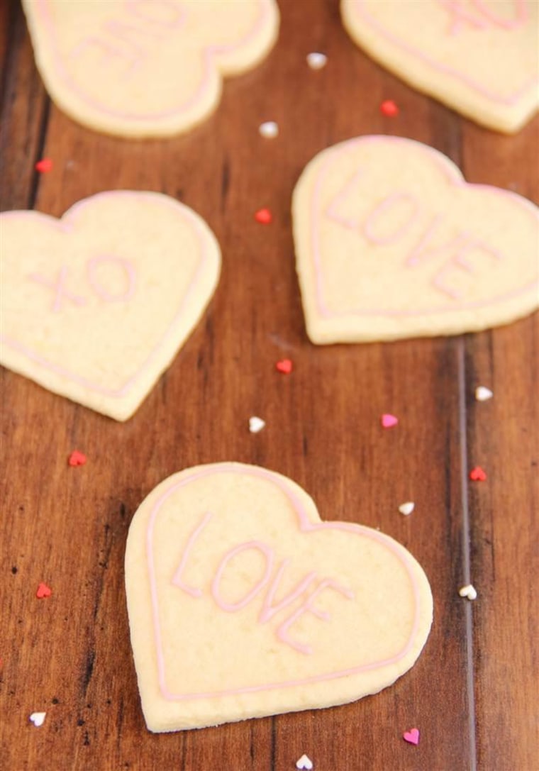 Skinny Heart-Shaped Sugar Cookies