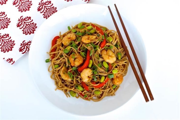 Shrimp stir fry