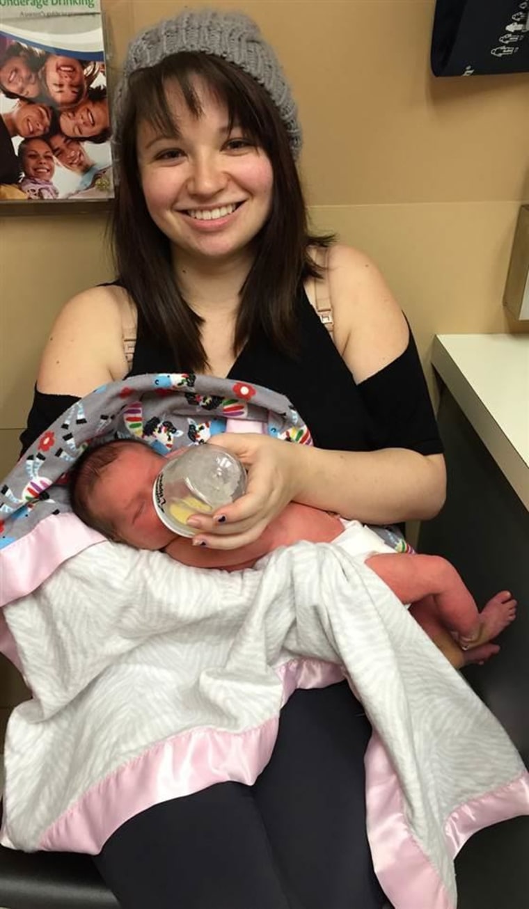 Kaleena Pysher pumped breastmilk and sent it to her baby's adoptive parents so they could feed her.