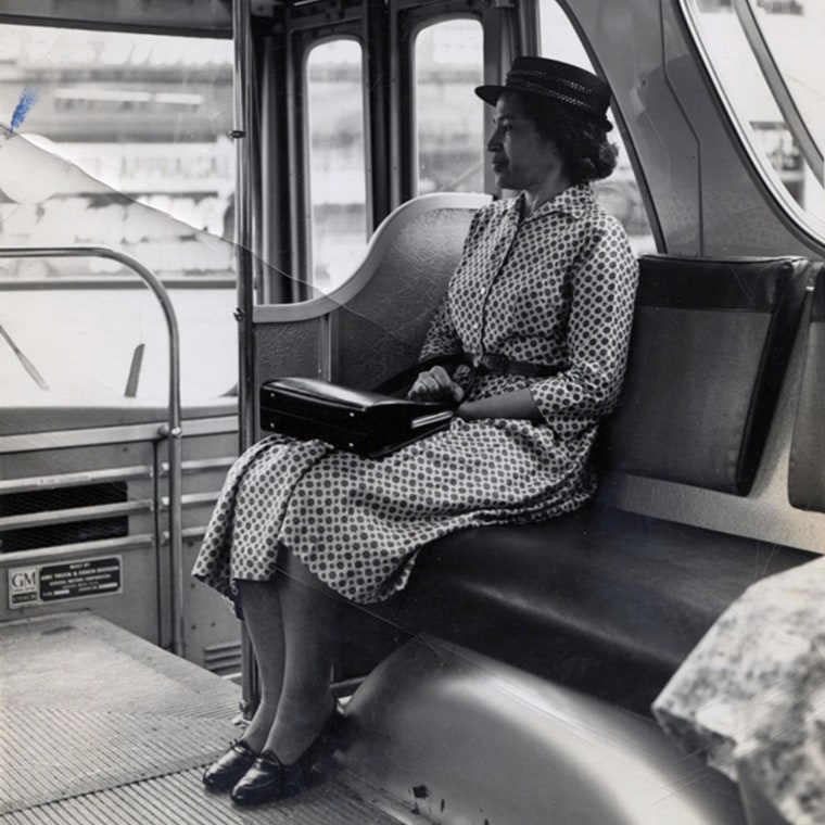 Image: Rosa Parks posing for a front cover days after the bus incident