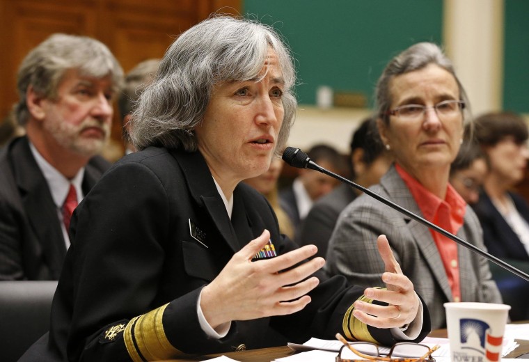 Image: Schuchat, Director of the National Center for Immunization and Respiratory Diseases at the Centers for Disease Control and Prevention testifies in Washington